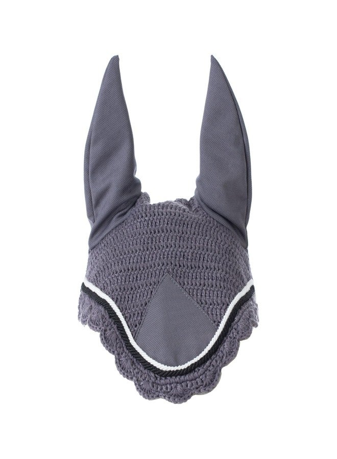 Equinavia Nord Ear Net - Gray/Black - Horse - Image 2